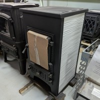 Печь-камин Везувий ПК-01 дверца 270 бежевый 9 кВт 150 м3