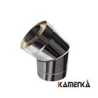 Отвод сэндвич EcoFlue нерж 1мм диаметр 230х150 угол 135