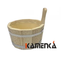 Ушат 4л с пласт. вкл. липа  ПЛ-11 с тиснением