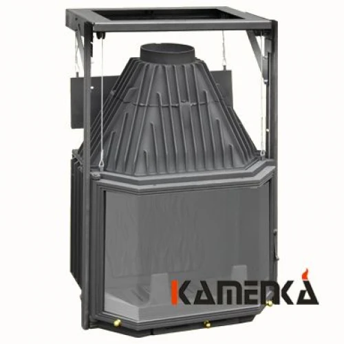 Каминная топка чугунная Мета Призма 700П с подъемным механизмом